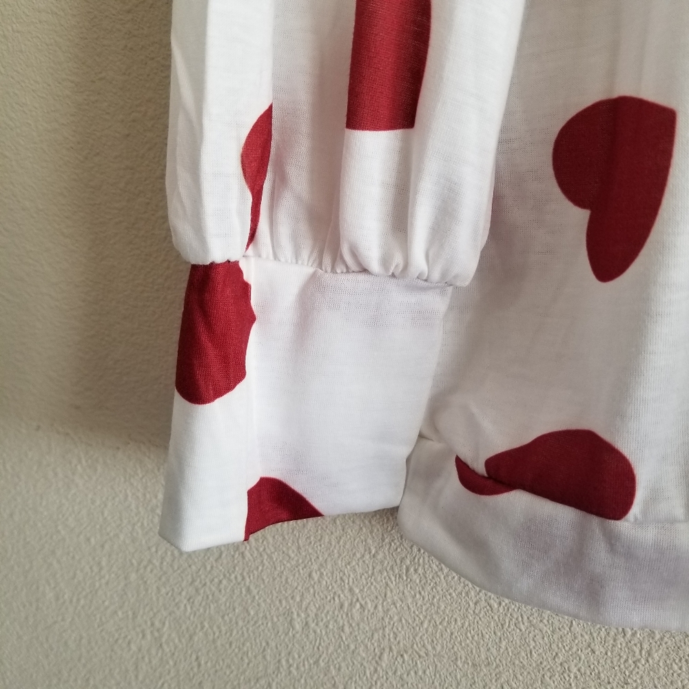 LONG SLEEVE RED HEART TEE - Picture 3 of 7